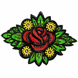 Flowers Embroidery Design 7